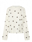 Monki - Long-Sleeved Cotton T-Shirt - Pikkade varrukatega - XXS