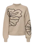JDY - Jdyjella L/S Flower Pullover Knt Noos - Džemprid - XS