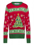 Happy Seasons - Christmas Tree Christmas Sweater Red - Pulloverid - 7-8&Aring;R