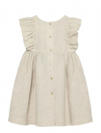 Huttelihut - Dress Ss Linen - L&uuml;hikeste varrukatega vabaajakleidid - 98