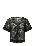 Pieces - Pclouise 2/4 V-Neck Tie Top Wvn D2D - L&uuml;hikeste varrukatega - XS
