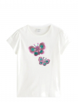 Lindex - Short-Sleeved Top With Reversible Sequins Motif - L&uuml;hikeste varrukatega - 104