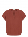 Kaffe - Kapauline Blouse - L&uuml;hikeste varrukatega - 36