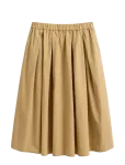 Gant - Poplin Pull On Midi Skirt - P&otilde;lveni ja midiseelikud - 40