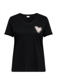 ONLY Carmakoma - Carbea Ss V-Neck Tee Jrs - L&uuml;hikeste varrukatega - 50-52
