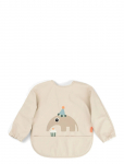 Done By Deer - Sleeved Pocket Bib Celebration Sand - Pikkade varrukatega pudip&otilde;lled - LENGTH FRONT:34CM.SLEEVE WIDTH:72CM