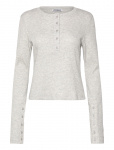 Weekday - Waffled Henley Long Sleeve Top - Pikkade varrukatega - M