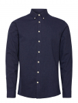 Lindbergh - M&eacute;lange Brushed Shirt L/S - Regular - Vabaaja s&auml;rgid - S