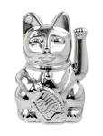 Donkey - Vinkende Kat - Maneki-Neko - Shiny - Silver - Figuurid ja skulptuurid - H15CM