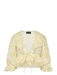 Bardot - Naomi Drawcord Broderie Blouse - Pikkade varrukatega - 36