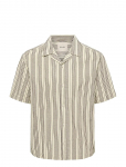ONLY & SONS - Onscruz Rlx Seersucker Resort Ss Shirt - L&uuml;hikeste varrukatega s&auml;rgid - XXL
