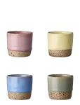 Aida - Raw Colour - Mini Kop 4 Pak 5 Cl. 1 X Greenish /Blueish/Yellowish/Roseish - Espressotassid - ONE SIZE