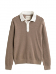 Gant - Cotton Merino Rugger - Pikkade varrukatega kootud polos&auml;rgid - S