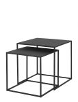Blomus - Set Of 2 Tables - 40 X 40 X 40 Cm - Fera - Black - Abilauad ja v&auml;ikesed lauad - L 40CM