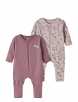 Name It - Nbfnightsuit 2P Zip Ff Violetflower Noos - Pidžaama kombinesoonid - 50