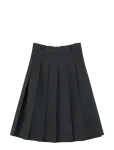 Tommy Hilfiger - Viscose Knife Pleat Knee Skirt - Plisseeritud seelikud - 36
