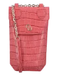 Maje - Croco Embossed Leather Phone Holder - &Otilde;lakotid - ONE SIZE