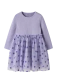 Name It - Nmfnagina Ls Tulle Dress - Pikkade varrukatega vabaajakleidid - 92