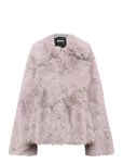 ROTATE - Faux Fur Flared Jacket - Kunstkarusnahk - 36
