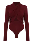 Bardot - Aliyah Jersey Wrap Bodysuit - Bodid - 42
