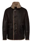 Belstaff - Snowfield Coat Dark Brown / Sand - Nahk - L