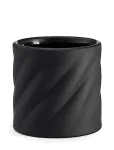 Cooee Design - Twist Flowerpot Small Black - Lillepotid - S