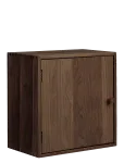 House Nordic - Nanna - Wall Shelf With Door, Oak - Puidust kastid - 18X30XH30CM