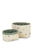 Cam Cam Copenhagen - Quilted Storage Basket, Set Of Two - Ocs - Rowan - Hoiukorvid - ONE SIZE