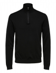 Selected - Slmberg Ls Half Zip Noos - Poolpika lukuga džemprid - XXL
