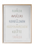 Kunskapstavlan&reg; - Olen, Dusty Pastel - Jag &Auml;r P&aring; Finska - Posters - 30X40CM