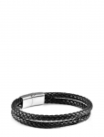Edd. - Leather Bracelet Double Rope - K&auml;ev&otilde;rud - 5 cm