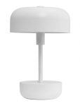 Dyberg Larsen - Haipot Hvid Led Genopladelig Bordlampe - Laualambid - H25.7CM