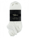 TOPECO - Sport Socks, Low-Cut 4-P, White 40/45 - Tavalised sokid - 40-45
