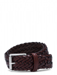 Anderson's - Classic Woven Leather Belt - Punutud v&ouml;&ouml;d - 100 x 100