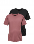 Only Maternity - Olmonly S/S 2-Pack Top Jrs Noos - L&uuml;hikeste varrukatega - S