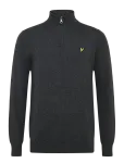 Lyle & Scott - Cotton Merino Quarter Zip Jumper - Poolpika lukuga džemprid - XS