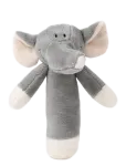 Teddykompaniet - Diinglisar, Rattle, Elephant, Grey - K&otilde;ristid - 14 CM
