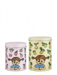 Muurla - Pippi Tin Jar Set Of 2 Fruits - K&ouml;&ouml;gipurgid - ONE SIZE