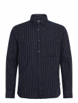 Knowledge Cotton Apparel - Organic Cotton Striped Shirt Gots - Triibulised s&auml;rgid - L