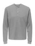 ONLY & SONS - Onstobie Reg Ls Henley Tee Noos - Pikkade varrukatega - XXL