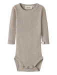 Lil'Atelier - Nbnnalu Rib Ls Slim Body Lil - Pikkade varrukatega - 62