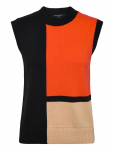 French Connection - Varli Colour Blocking Knit Ves - Kootud vestid - XS