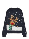 Vero Moda - Vmfrostydeer Ls O-Neck Pull. Xmas Box - Džemprid - L