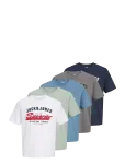 Jack & Jones - Jjelogo Tee Ss O-Neck 2 Col Ss25 5Pk Mp - L&uuml;hikeste varrukatega - M