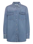 NEUW - Bowery Denim Shirt Visionmid Vintage Indigo - Teksas&auml;rgid - M