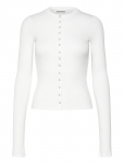 Weekday - Slim Ribbed Long-Sleeved Buttoned Cardigan - Kardiganid - XL