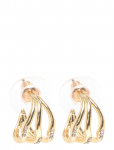 SN&Ouml; Of Sweden - Kitty Small Tripple Crystal Ear G/Clear-Onesize - R&otilde;ngad - ONE SIZE