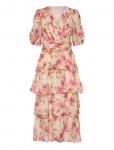 Bubbleroom - Balloon Sleeve Flounce Ankle Dress - Maksikleidid - XL
