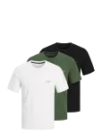 Jack & Jones - Jjferris Tee Ss Crew Neck 3Pk Mp - L&uuml;hikeste varrukatega - S