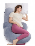 Momcozy - Momcozy F Shaped Air Layer Pregnancy Pillow Grey - Rasedustooted - ONE SIZE
